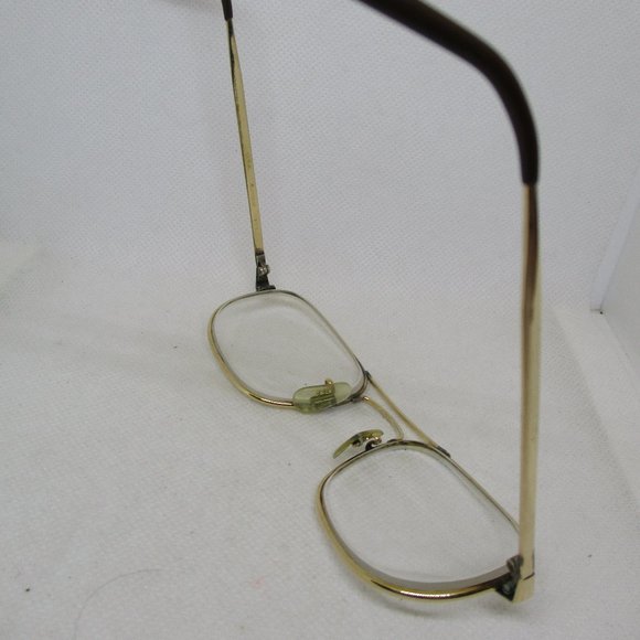 12KGF Eyeglasses 12K Yellow Gold-Filled Aviator Style Eyeglasses Mens Eyeglasses - Picture 11 of 11